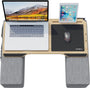Couchmaster® CYWORX Ergonomisches Lapdesk für Couch & Bett. Schwarzes Lapdesk mit Stützkissen zur Nutzung von PC/Laptop auf Sofa/Bett.