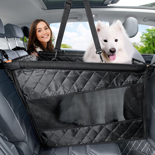 pecute Extra Stabiler Hunde Autositz für grosse Hunde – Schwarz