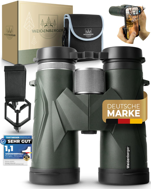 Weidenberger 12x42 Fernglas Outdoor Wasserdicht - Grün