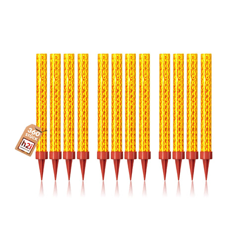 h2i Eissterne Eisfontäne Sprühkerze Tischfeuerwerk - 360 Stk. 12 cm