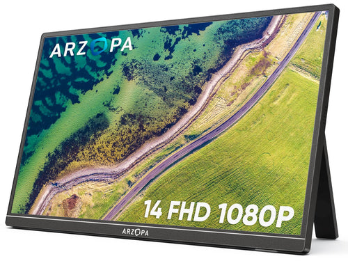 ARZOPA 14.0 Zoll FHD IPS Tragbarer Gaming Monitor - HDMI/USB-C