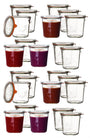 Weck Sturzgläser Einmachgläser – 24er Set RR 100 100-500ml