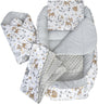Medi Partners Babynest Set 5-teilig – Reh mit Grauem Minky