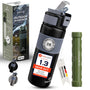 SURVIVO Wasserfilter Trinkflasche Outdoor - Edelstahl 660ml