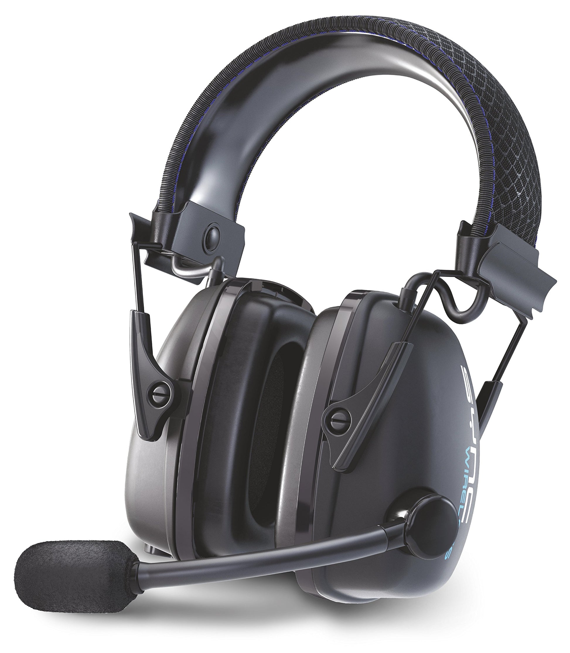 Honeywell 1034510 Kapselgehörschutz mit Bluetooth, schwarze Ohrmuscheln und Kopfbügel. Bietet Gehörschutz und Audio-Streaming.