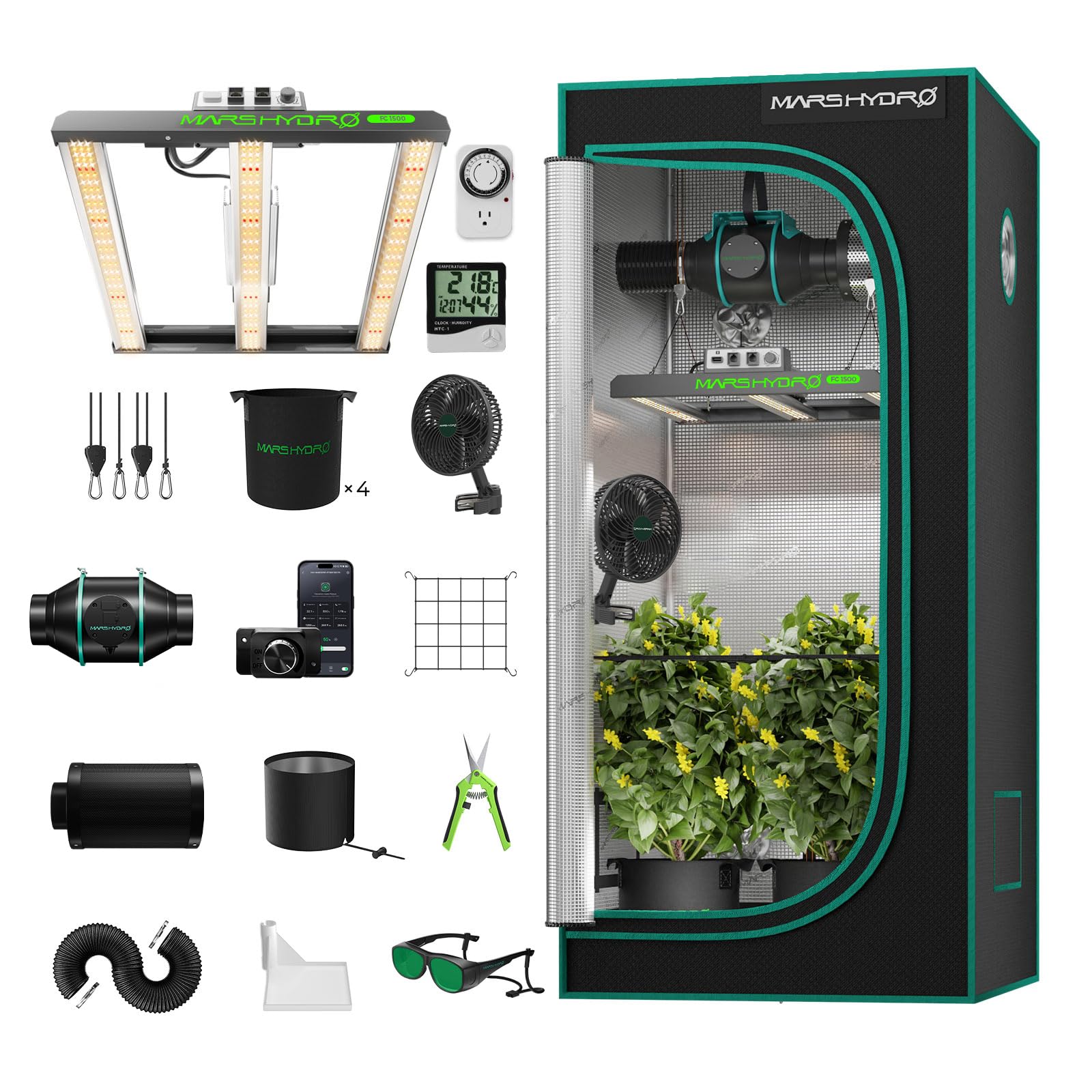 indoor grow zelt Indoor Grow Komplettset