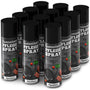 Oputec Gusseisen-Pflegespray Grillzubehör - 12x 500ml. Silbergraue Spraydose zur Pflege von Gusseisen-Grillrosten und -Pfannen.