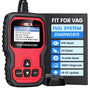 ANCEL VD500 OBD2 Diagnosegerät für VW Audi Skoda Seat – Deutsch. Schwarzes Gerät. Liest/löscht Fehlercodes VW, Audi, Skoda, Seat.