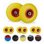 Relaxdays Sackkarrenrad Vollgummi 8er Set - 3.00-4 Zoll, 20mm Achse. Schwarze Vollgummiräder, als Ersatzteil für Sackkarren.