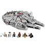 Lego Star Wars Millennium Falcon (7965). Graues, scheibenförmiges Raumschiff. Zum Bauen und Bespielen von Szenen aus dem Star Wars Universum.