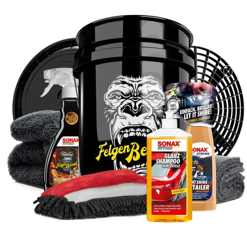 SONAX Autowäsche Reinigungsset Aussen – Magic Bucket Felgenbeast