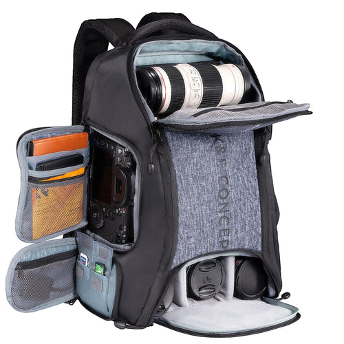 K&F CONCEPT Fotorucksack wasserdicht - DSLR & Drohne Laptop