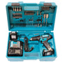 Makita HP333DSAX1 Akku-Schlagbohrschrauber – 12V, 2x 2.0Ah Akkus. Blau-schwarz, zum Bohren & Schrauben in Materialien.