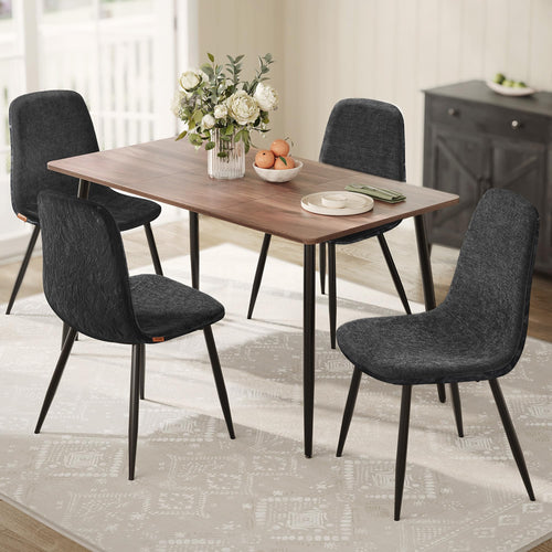 VASAGLE Esszimmerstuhl 4er Set KDC188G01 – Schiefergrau