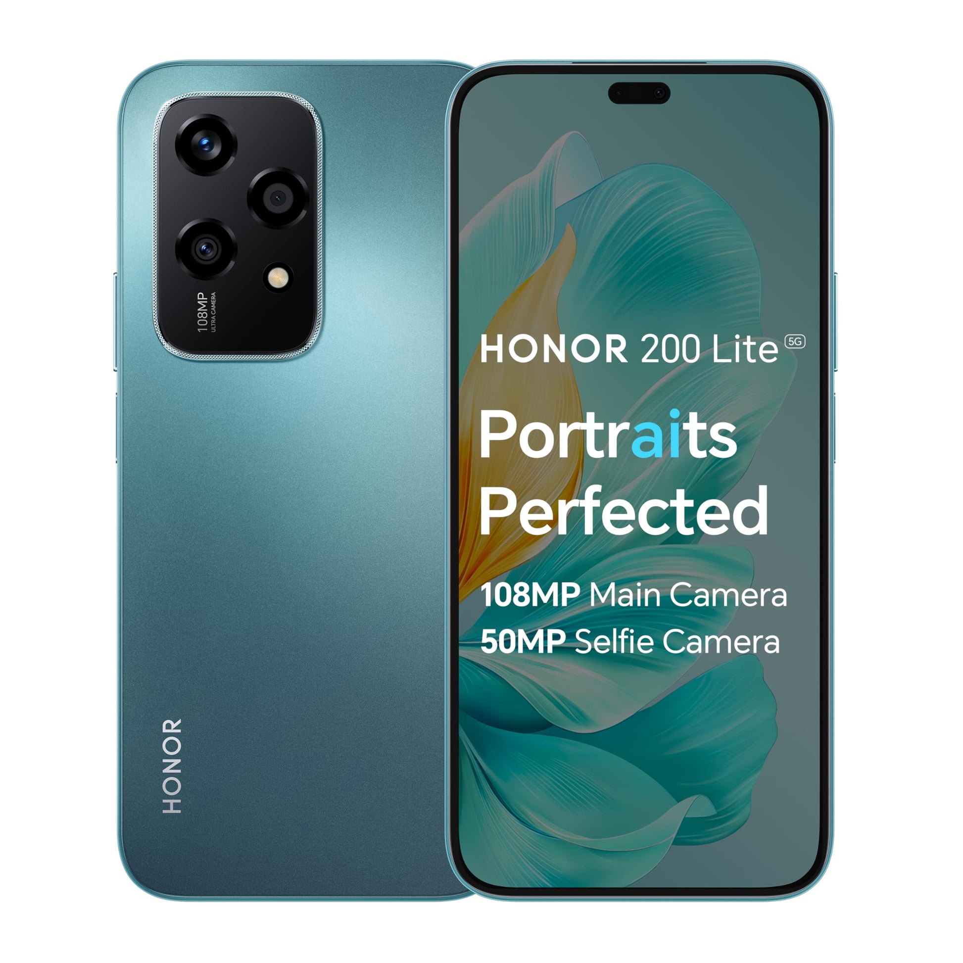 Honor 200 Lite Smartphone, grün mit 6.7 Zoll Display. Zum Telefonieren, Surfen und Fotografieren.