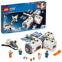 LEGO City Space 60227 Mond-Raumstation – 412 Teile: Farbiger LEGO Bausatz als Modell einer Raumstation für Weltraumforschung.