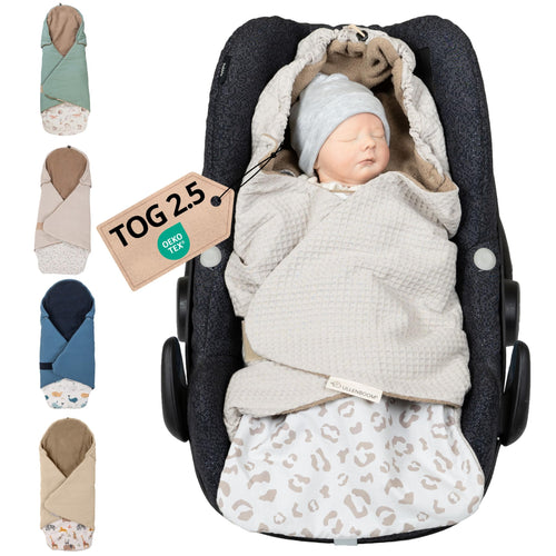 ULLENBOOM Einschlagdecke Babyschale & Kindersitz - Leo