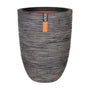 Capi Europe Elegant Rib NL niedrig Blumentopf 46x58 Anthrazit. Gerippter, anthrazitfarbener Pflanzkübel zum Kultivieren von Gewächsen.