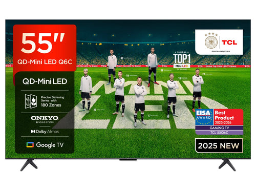 TCL 55Q6C Fernseher - 55 Zoll QLED Mini LED 4K Smart TV