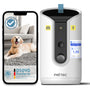PetTec® Haustierkamera & Futterspender – 360° Leckerliauswurf: Zylindrische Kamera mit Leckerliauswurf zur Fernüberwachung und Belohnung von Haustieren.