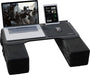 Couchmaster® CYBOT Ergonomisches Lapdesk für Sofa: Schwarze Arbeitsfläche mit Mauspad und Handauflage, ideal für Laptop-Arbeiten auf dem Sofa.