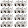 deleyCON 24x Keystone Modul CAT 6a RJ45 Buchse - STP Werkzeugfrei