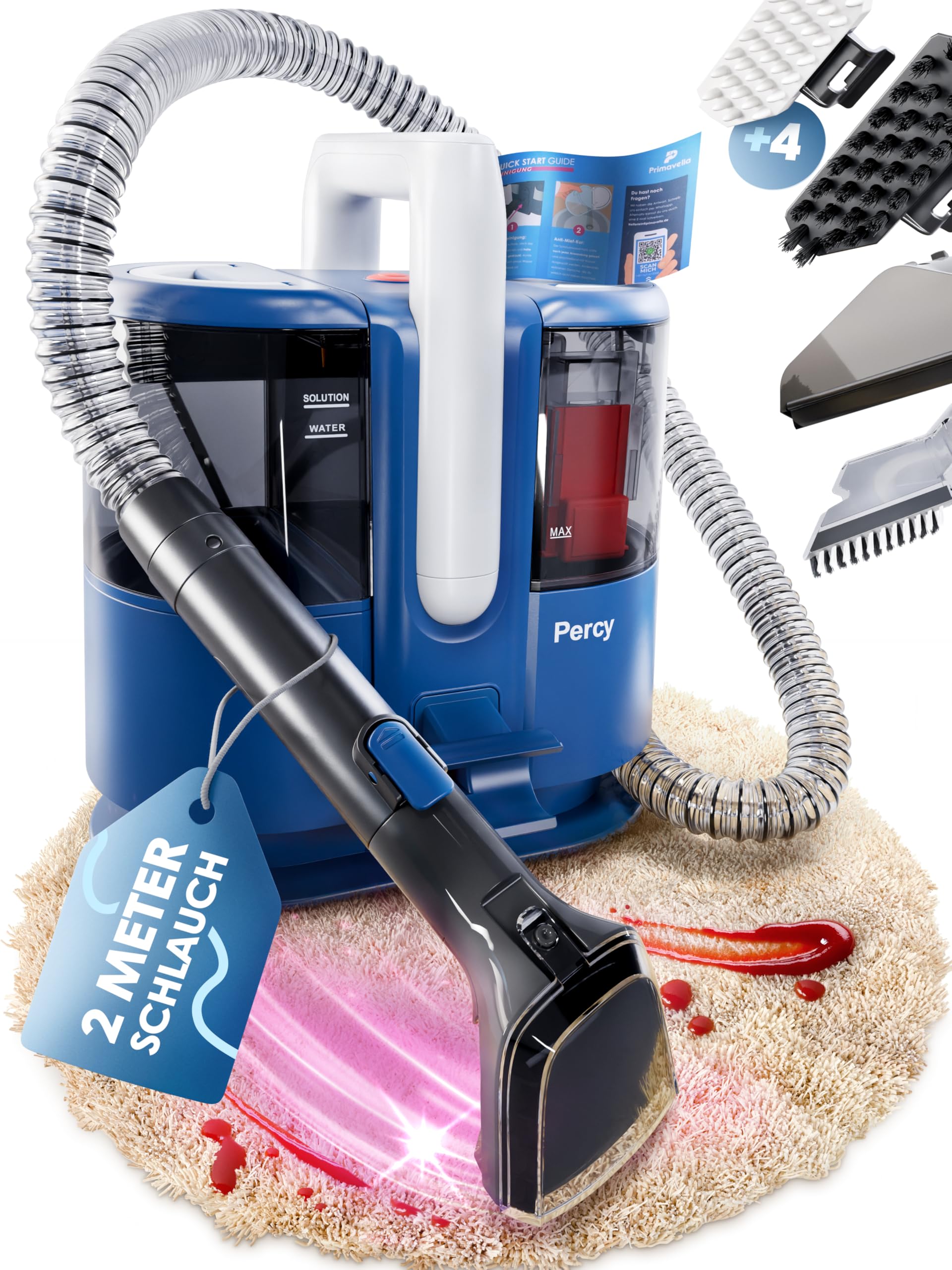 Primavella Percy Waschsauger 600W Nass-Trockensauger –