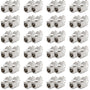 deleyCON 48x Keystone Modul CAT 6a Buchse - Geschirmt Werkzeugfrei, schwarz. Konfektioniert CAT 6a Netzwerkkabel.