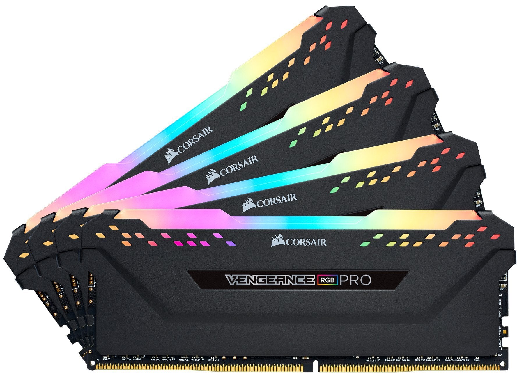 Corsair Vengeance RGB PRO DDR4 32GB 3600MHz Speicherkit. Schwarze RGB-DDR4-DIMMs. Temporärer Datenspeicher für Gaming-PCs.