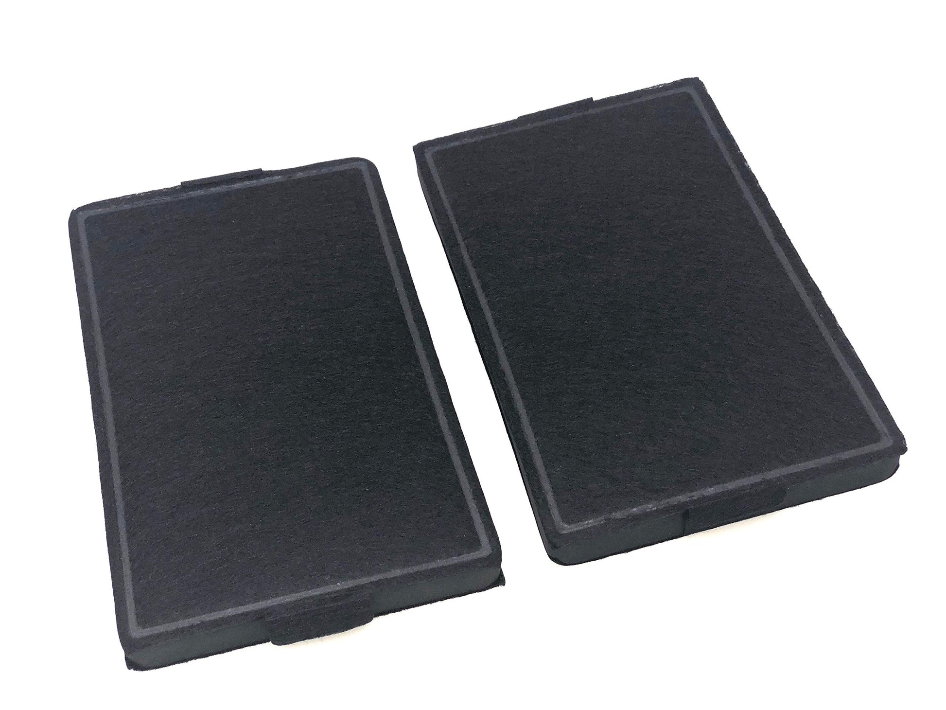 Miele Aktivkohlefilter DKF 19-1, rechteckiger, schwarzer Geruchsfilter. Er bindet Gerüche in Dunstabzugshauben.