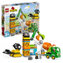 LEGO DUPLO Baustelle 10990 - Baufahrzeuge Spielzeug: Bunte Baustellenfahrzeuge (Bagger, Kipplaster) aus DUPLO-Steinen. Fördert spielerisch Feinmotorik und Rollenspiele durch Bauen und Bewegen.