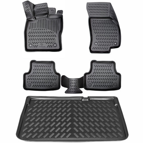 ELMASLINE Seat Arona 3D Matten & Wanne – Oberer Ladeboden
