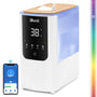 LEVOIT Smart Luftbefeuchter Warm- & Kaltnebel – Weiss. Weisses Gerät zur Raumluftbefeuchtung mit warmem oder kaltem Nebel.