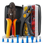 BAURIX HEKTOR & AKURA Crimpzange Set: Crimpzange und Abisolierzange für Kabelschuhe.