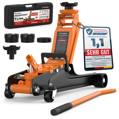 Rangierwagenheber 2,5T extra flach – Hydraulisch Orange