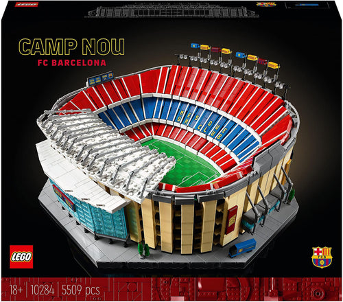 LEGO Creator Expert Camp Nou FC Barcelona Stadion – 10284. Mehrfarbiges, detailgetreues Stadionmodell als Bausatz zum Bauen und Ausstellen.