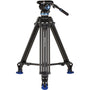 Benro A673TM Dual Stage Video Stativ S8PRO Kopf – 75mm Schüssel, Schwarz