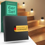 Scandinavian home LED Treppenbeleuchtung Set 6 Stk. Warmweiss Aussen/Innen. 6 kompakte LED-Leuchten zur Stufenbeleuchtung.