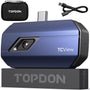 TOPDON TC001-A Wärmebildkamera Android – 256x192 IR Auflösung: Kompaktes schwarzes Modul visualisiert Temperaturen.