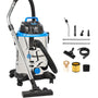 Vacmaster VQ1530SFDC Nass-Trockensauger 1500W 30L Edelstahl. Zylindrischer Sauger entfernt nasse und trockene Materialien in Werkstätten.