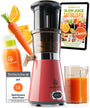 NUTRI-PRESS Slow Juicer – elektrischer Obst-Gemüse Entsafter 2 Öffnungen