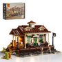FUNWHOLE Western Station Klemmbausteine Set - mit LED, 1974 Teile