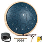 MeloBeat Zungentrommel 13 Zoll 15 Töne Steel Tongue Drum Set - Dunkelblau