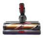 Dyson V11 Turbinenbürste. Roter Bürstenkopf mit schwarzen Borsten. Elektrobürste zur effizienten Teppich- und Hartbodenreinigung mit dem Dyson V11 Staubsauger.
