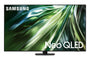 Samsung Neo QLED 4K QN90D 55 Zoll Fernseher (2024): Rechteckiger, schwarzer Bildschirm zur 4K-Videowiedergabe für Heimunterhaltung.