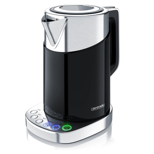 Arendo Turbo Wasserkocher Edelstahl mit Temperaturwahl 3000W