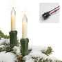 Hellum Lichterkette Weihnachtsbaum aussen - 20 weisse Kerzen 845501. Kette mit 20 weißen, kerzenförmigen Lichtern zur Außenbeleuchtung von Weihnachtsbäumen.