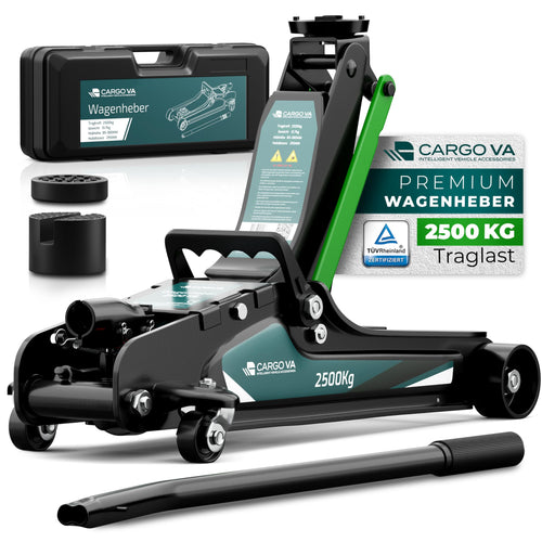 Profi Rangierwagenheber 2.5T flach - Hydraulisch inkl. Koffer