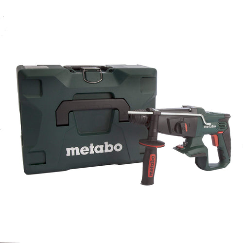 Metabo KHA 18 LTX Akku-Bohrhammer mit Meisselfunktion, blau, Pistolengriff. Zum Bohren und Meisseln in Beton und Mauerwerk.