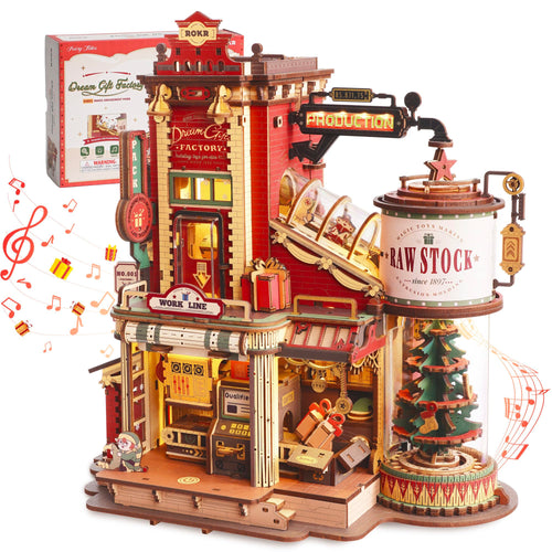 ROKR Gift Factory 3D Holzpuzzle Spieluhr Modellbausatz - EAB01
